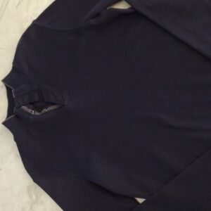 Lachlan snap neck shirt.